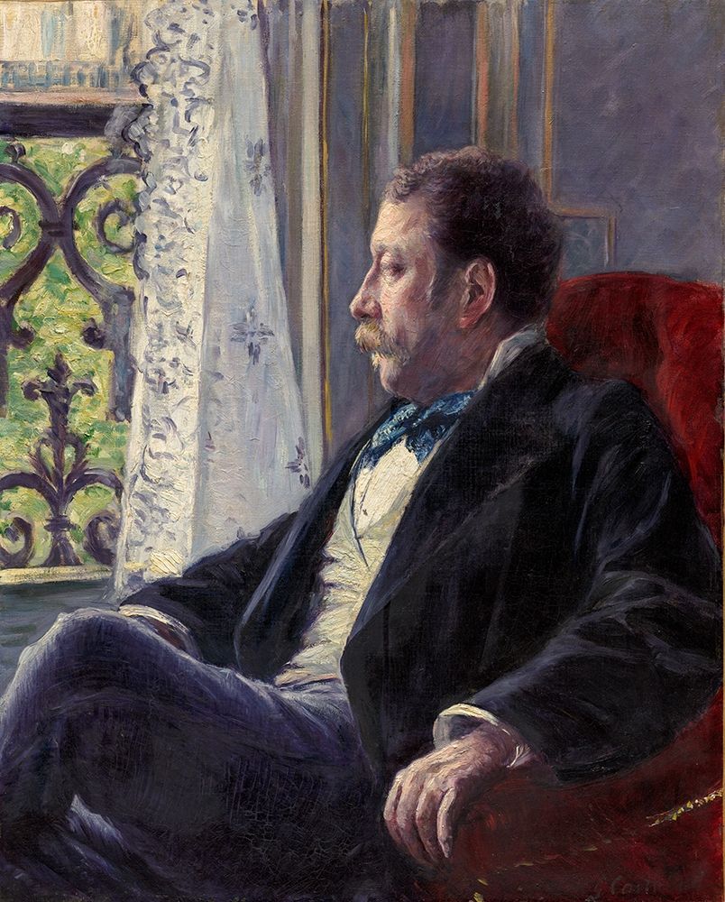 Portrait of a Man art print by Gustave Caillebotte for $57.95 CAD
