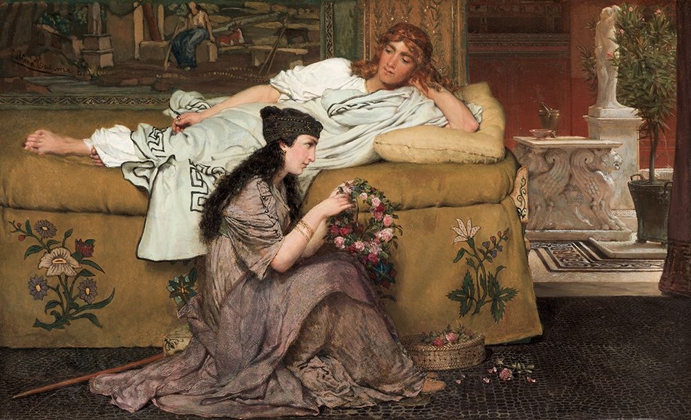 Glaucus and Nydia art print by Sir Lawrence Alma-Tadema for $57.95 CAD
