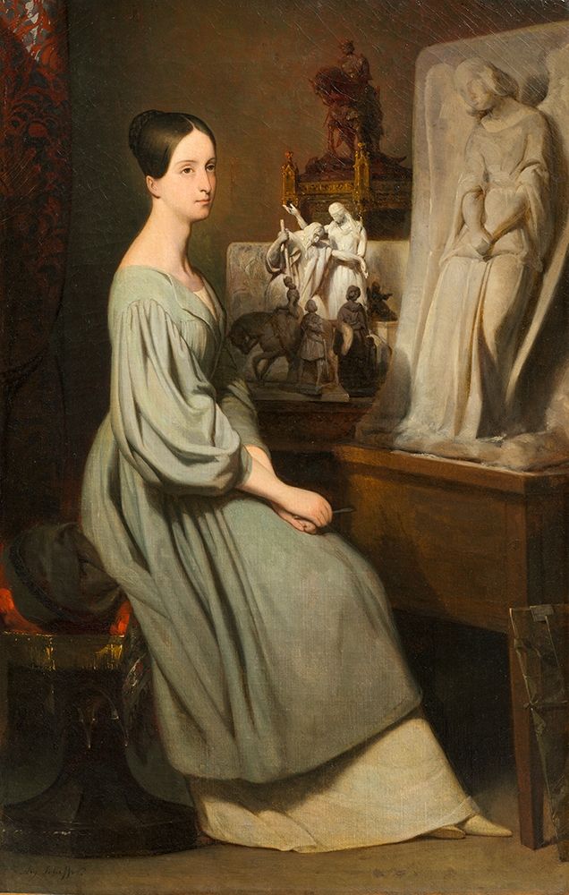 Princess Marie dOrleans in Her Studio art print by Ary Scheffer for $57.95 CAD