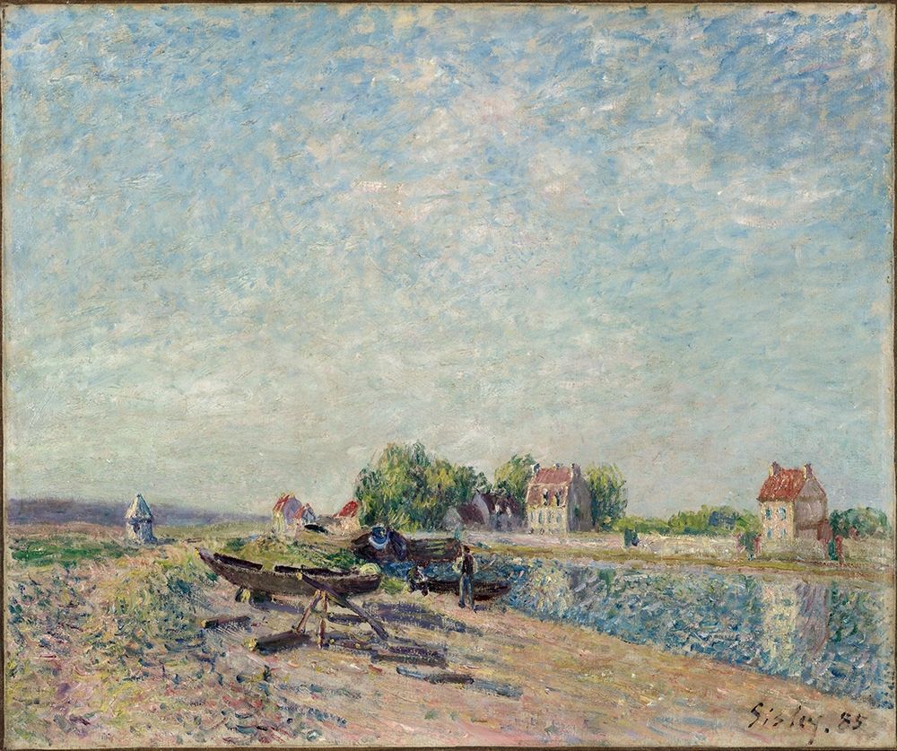 Saint-Mammes, Loing Canal art print by Alfred Sisley for $57.95 CAD