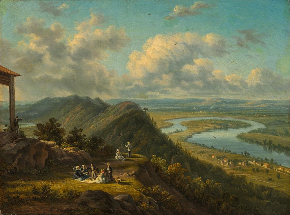 The Oxbow Seen from Mount Holyoke art print by Victor de Grailly for $57.95 CAD