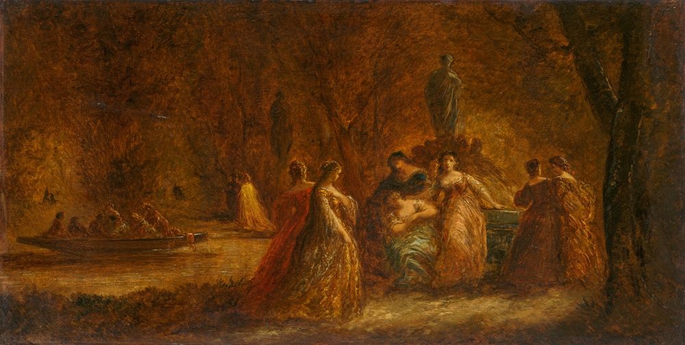 A Woodland Fete art print by Adolphe Monticelli for $57.95 CAD