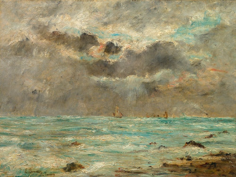 The Coast at Trouville art print by After Eugene Boudin for $57.95 CAD