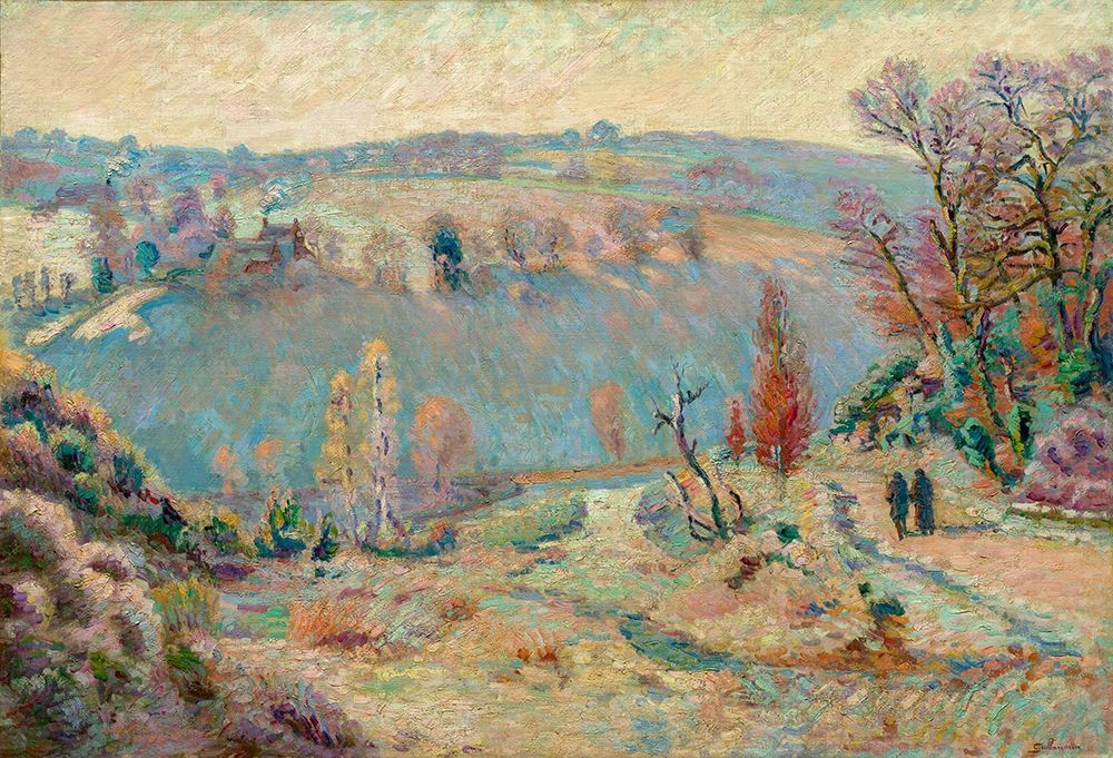 Valley of the Sedelle at Pont Charraud White Frost art print by Armand Guillaumin for $57.95 CAD