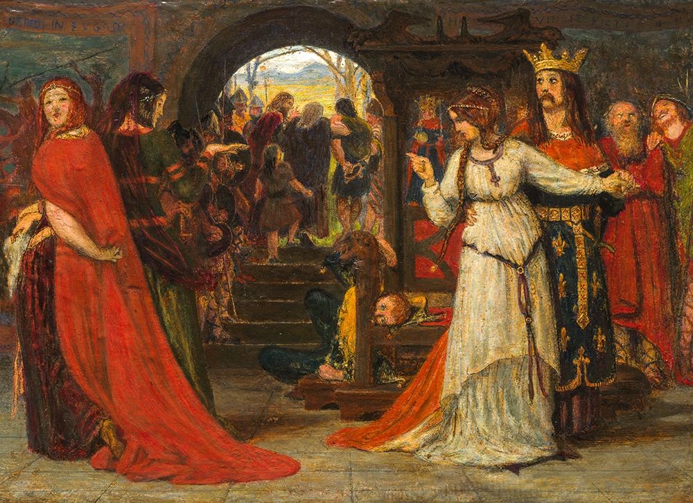 Cordelia Parting from her Sisters art print by Ford Madox Brown for $57.95 CAD