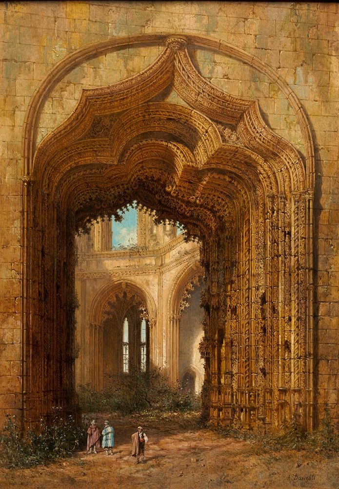 Ruined Church art print by Adrien Dauzats for $57.95 CAD