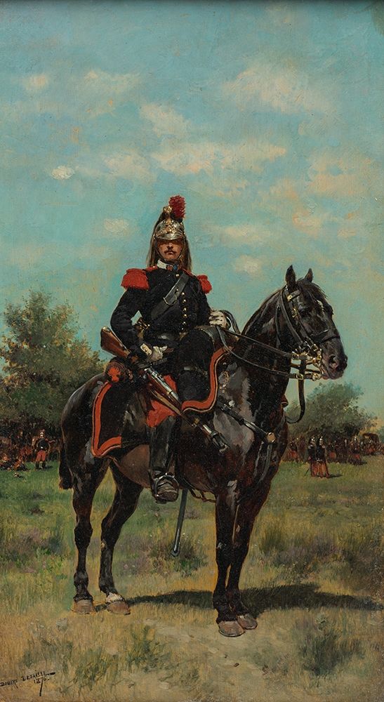 Mounted Dragoon Officer art print by Edouard Detaille for $57.95 CAD