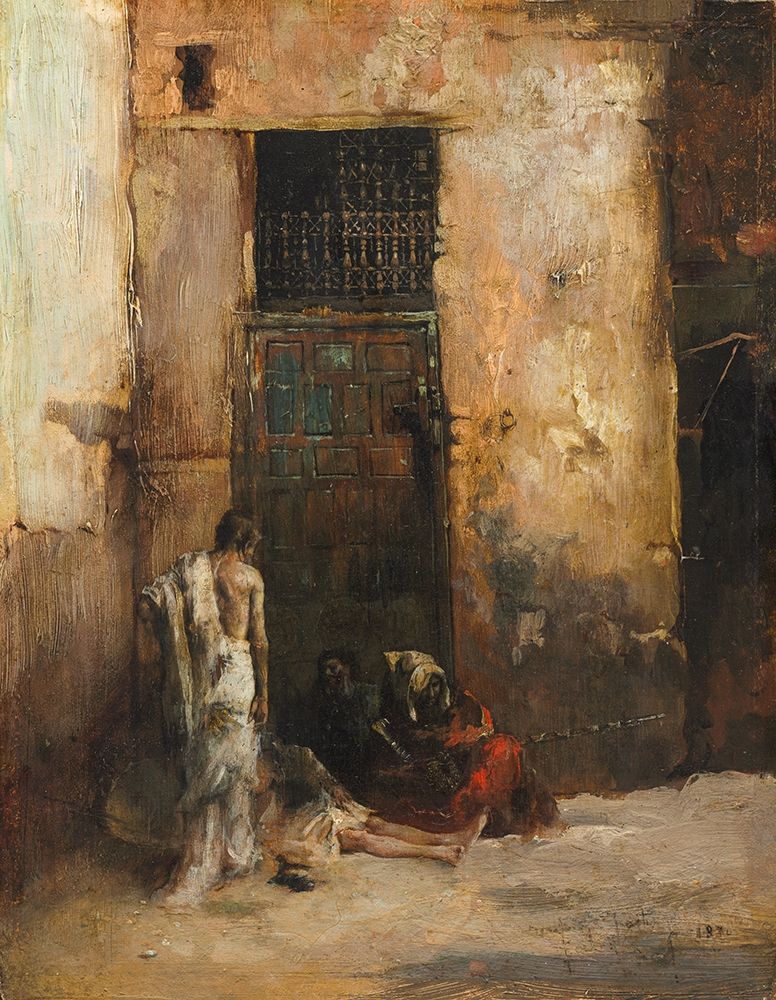 Beggars by a Door art print by Mariono Fortuny y Carbo for $57.95 CAD