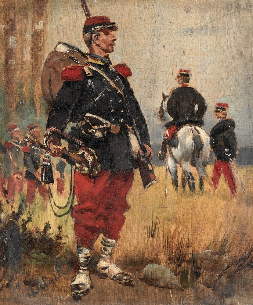 Soldiers art print by Edouard Detaille for $57.95 CAD