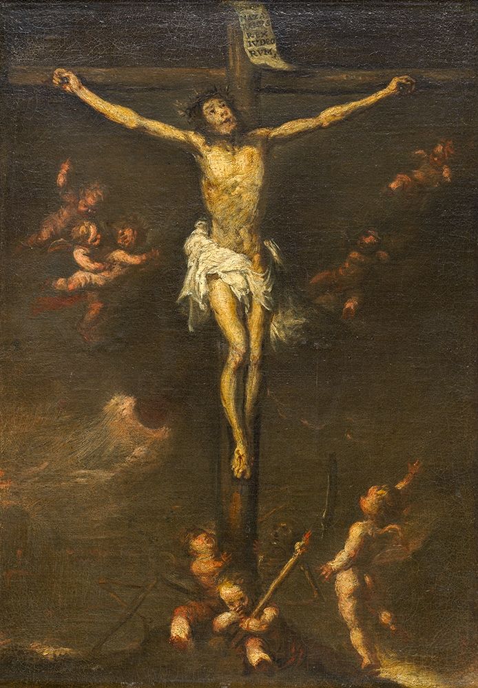 Crucifixion art print by Spain 19th Century for $57.95 CAD