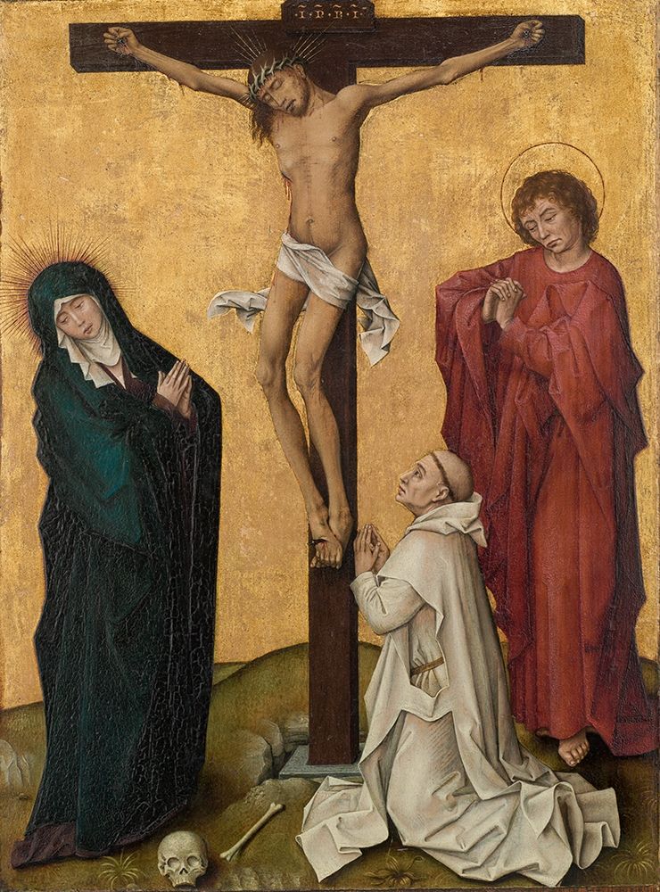 The Crucifixion with a Carthusian Monk art print by Roger van der Weyden for $57.95 CAD