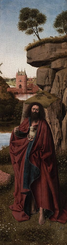 Saint John the Baptist in a Landscape art print by Petrus Christus for $57.95 CAD
