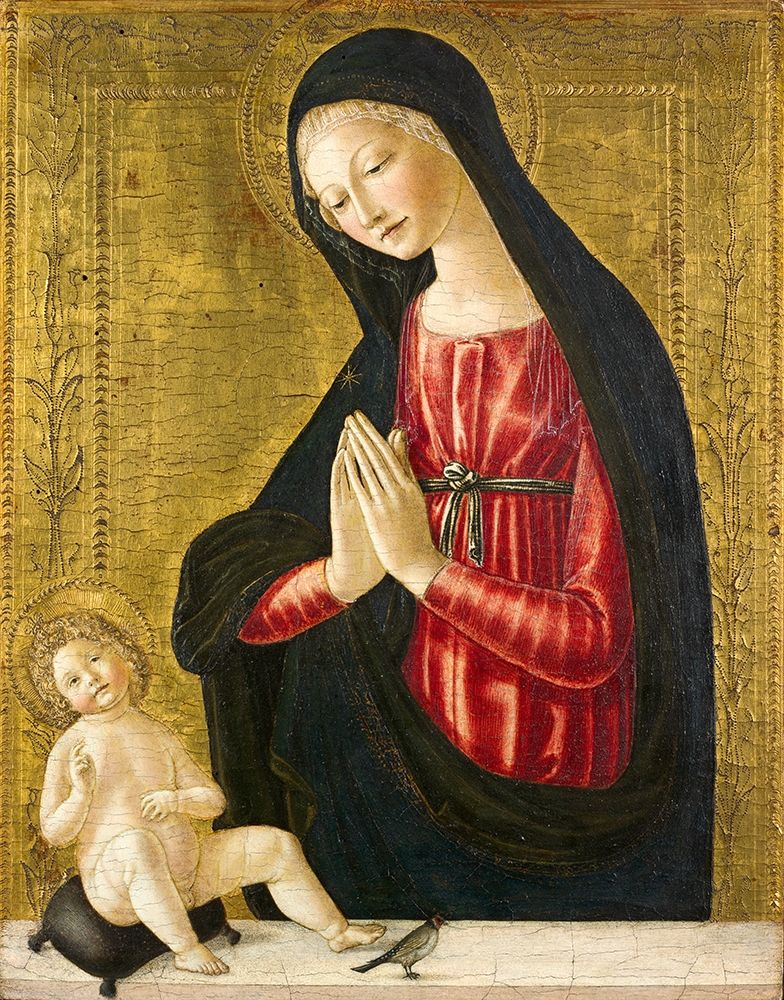 Virgin and Child with a Goldfinch art print by Neroccio de Landi for $57.95 CAD