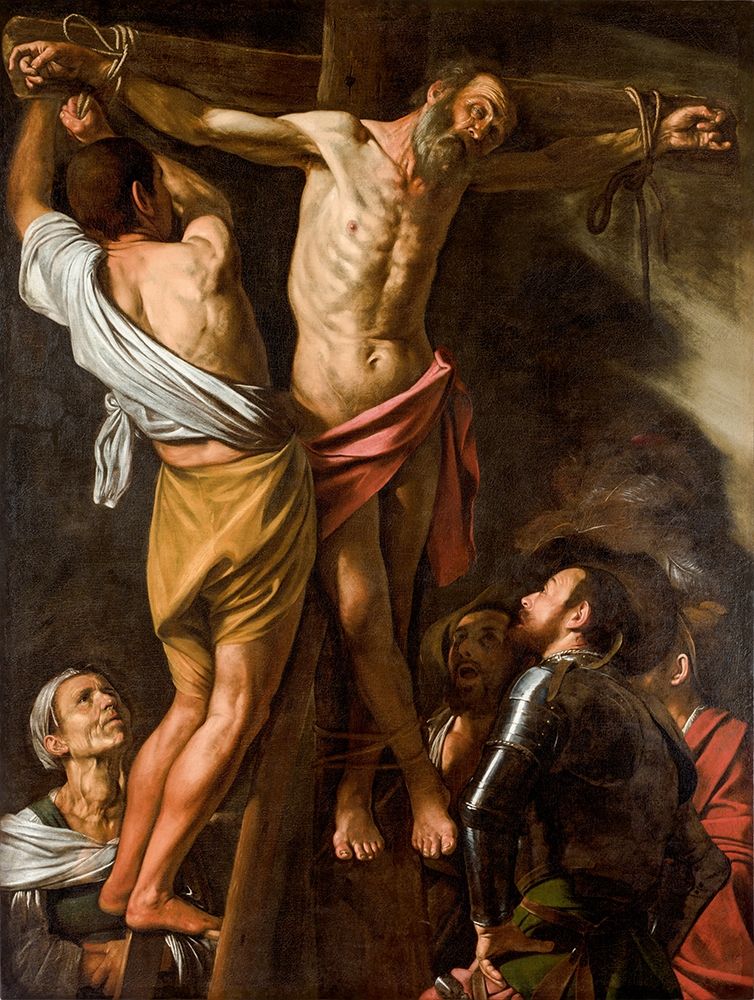 The Crucifixion of Saint Andrew art print by Caravaggio for $57.95 CAD