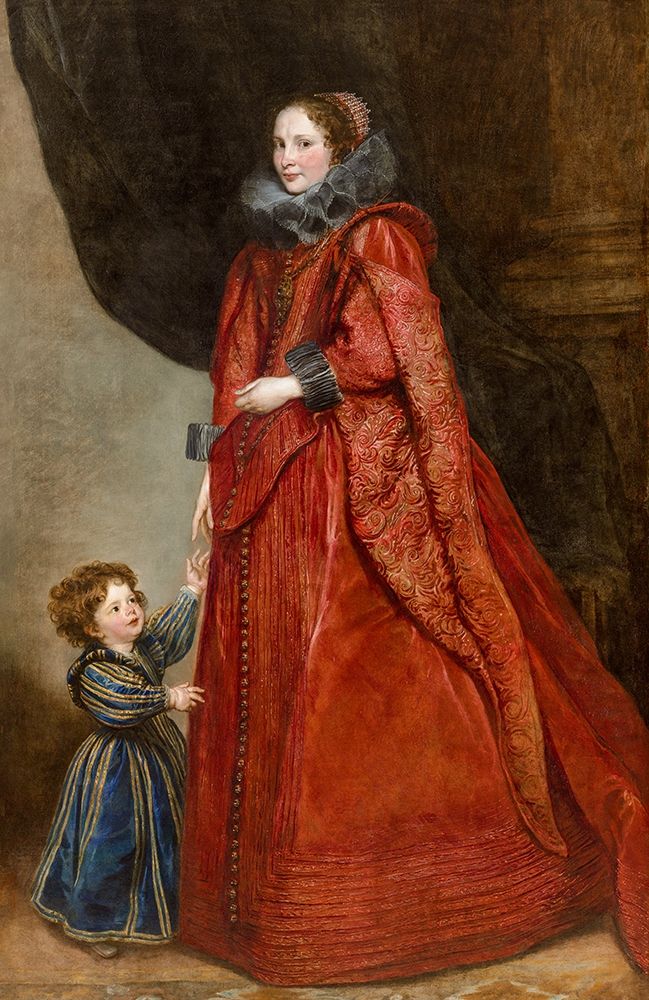 A Genoese Lady with Her Child art print by Anthony van Dyck for $57.95 CAD