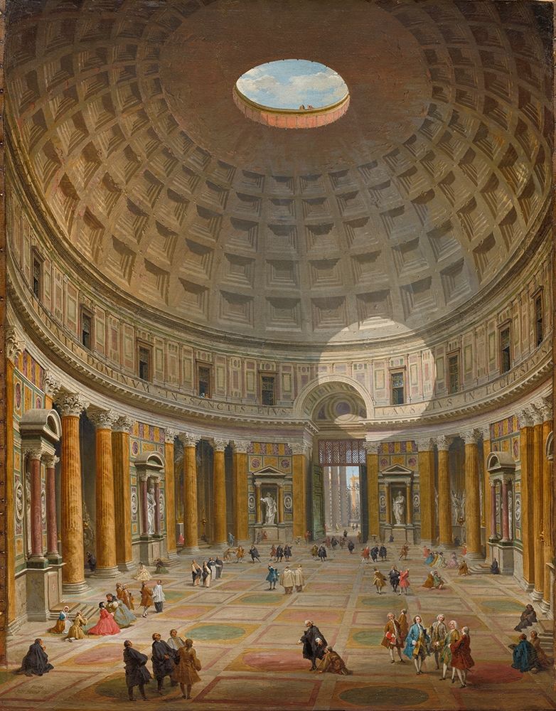 Interior of the Pantheon, Rome art print by Giovanni Paolo Panini for $57.95 CAD