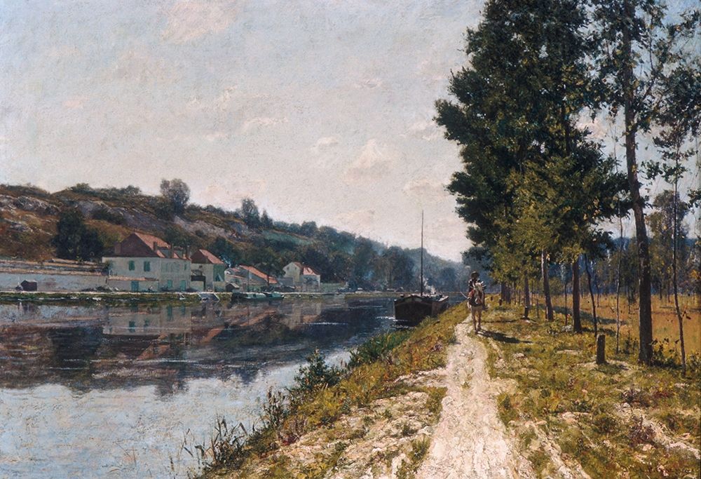 Banks of the Loing art print by William Lamb Picknell for $57.95 CAD