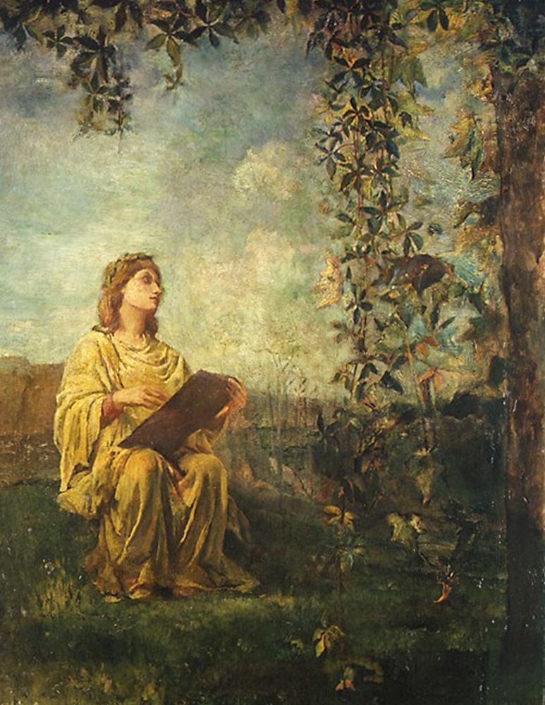 The Muse of Painting 1870 art print by John La Farge for $57.95 CAD