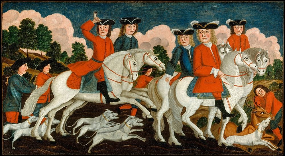 The Hunting Partyâ€”New Jersey art print by American 1750 for $57.95 CAD