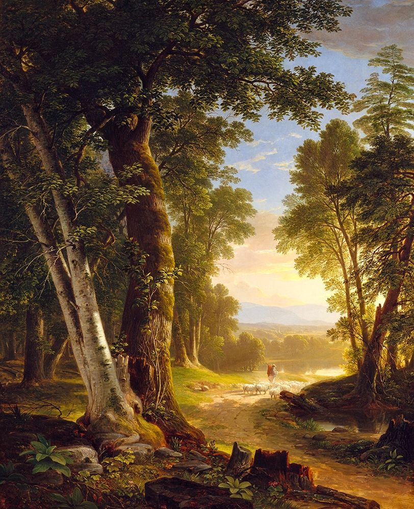 The Beeches 1845 art print by Asher Brown Durand for $57.95 CAD