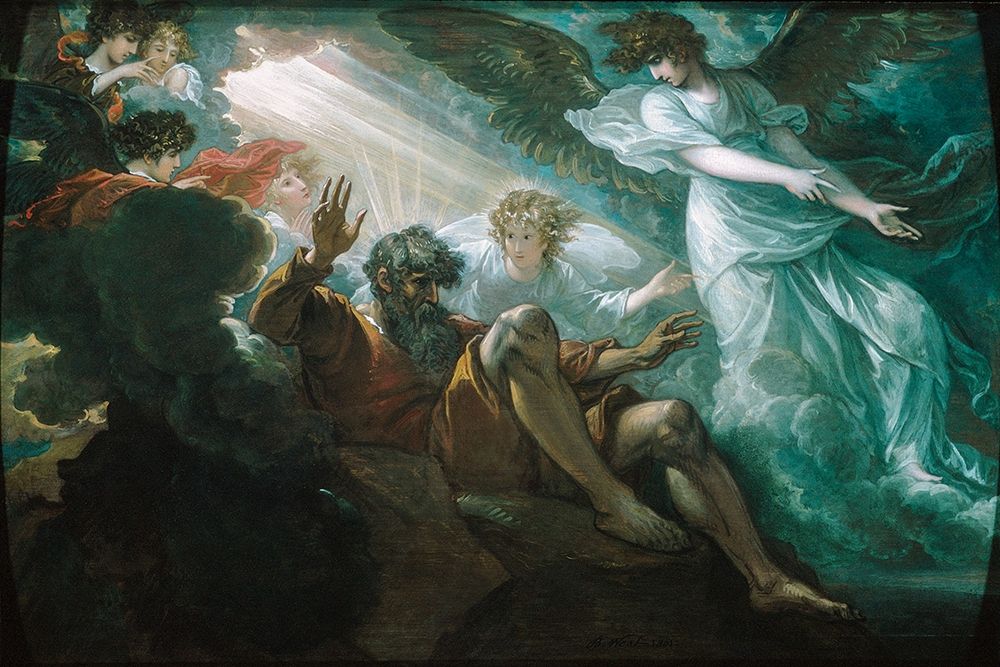 Moses Shown the Promised Land 1801 art print by BenjaminÂ  West for $57.95 CAD