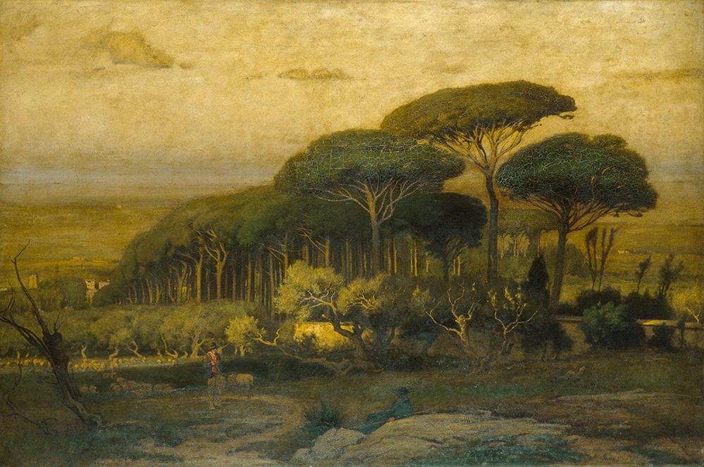 Pine Grove of the Barberini Villa 1876 art print by GeorgeÂ  Inness for $57.95 CAD