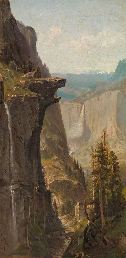 Yosemite Falls, from Glacier Point 1879 art print by William Keith for $57.95 CAD