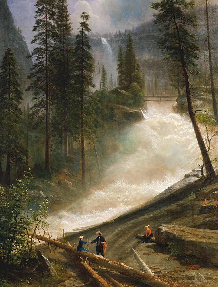 Nevada Falls, Yosemite art print by Albert Bierstadt for $57.95 CAD