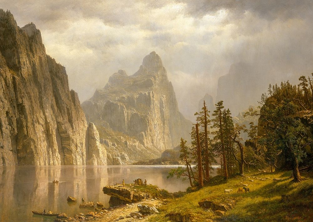 Merced River, Yosemite Valley art print by Albert Bierstadt for $57.95 CAD