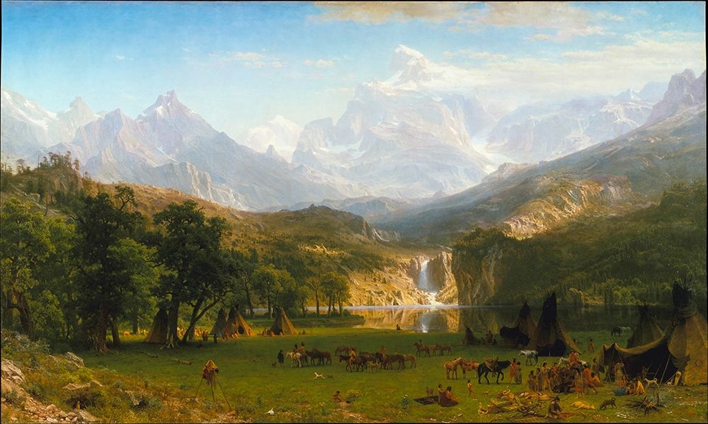 The Rocky Mountains, Landers Peak art print by Albert Bierstadt for $57.95 CAD