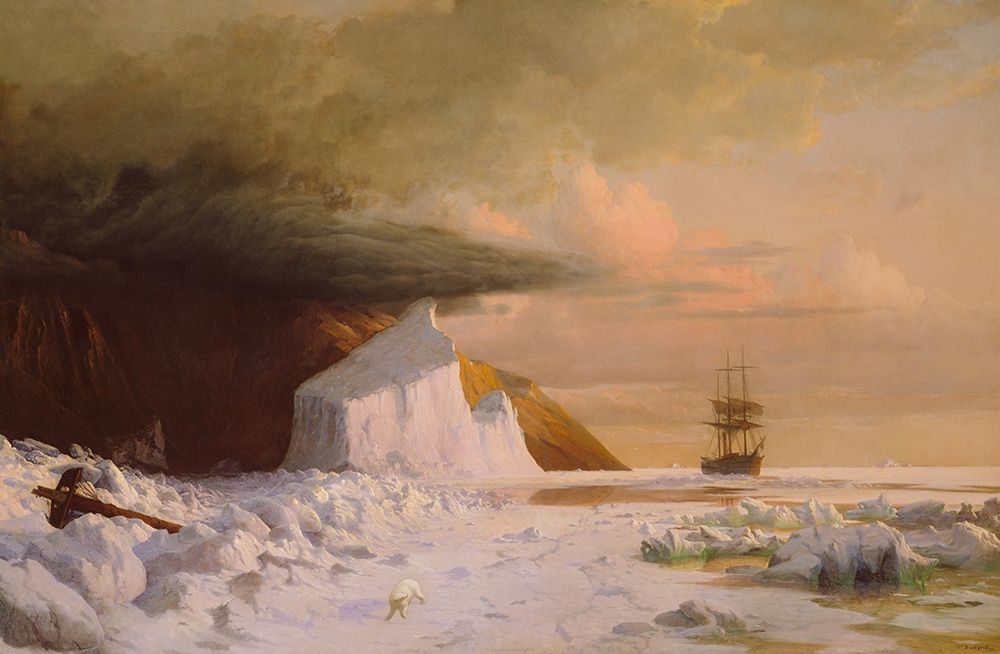 An Arctic Summer: Boring Through the Pack in Melville Bay 1871 art print by WilliamÂ  Bradford for $57.95 CAD