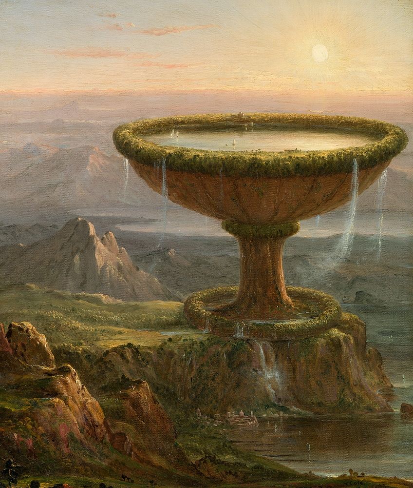 The Titans Goblet art print by Thomas Cole for $57.95 CAD