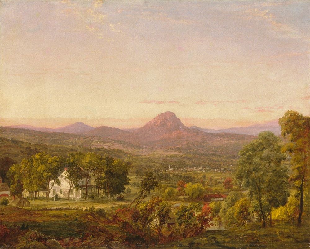Autumn Landscape, Sugar Loaf Mountain, Orange County, New York art print by Jasper Francis Cropsey for $57.95 CAD