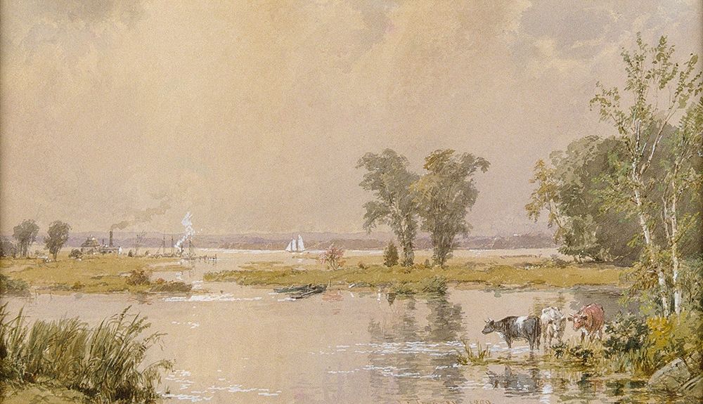 Hackensack Meadows art print by Jasper Francis Cropsey for $57.95 CAD