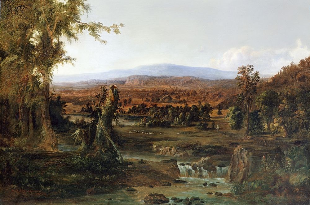 Landscape with Shepherd art print by Robert S. Duncanson for $57.95 CAD
