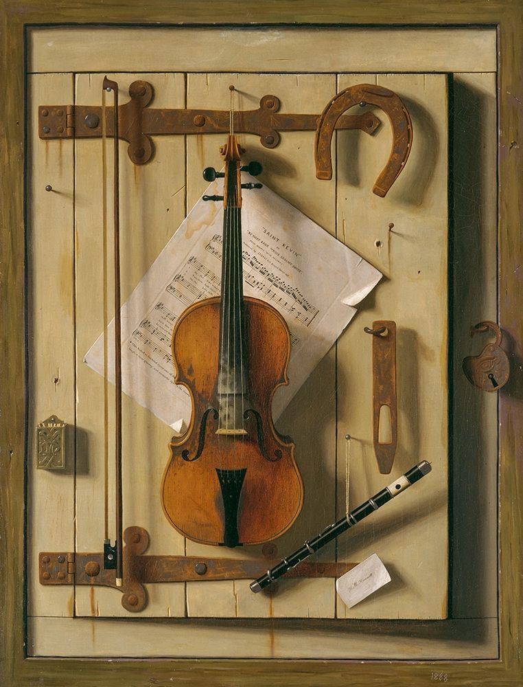 Still Lifeâ€”Violin and Music art print by William Michael Harnett for $57.95 CAD