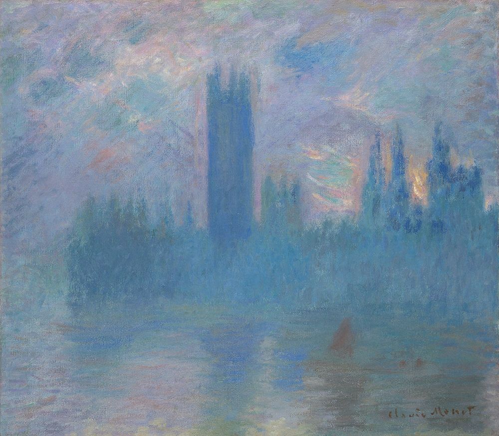 Houses of Parliament, London art print by Claude Monet for $57.95 CAD