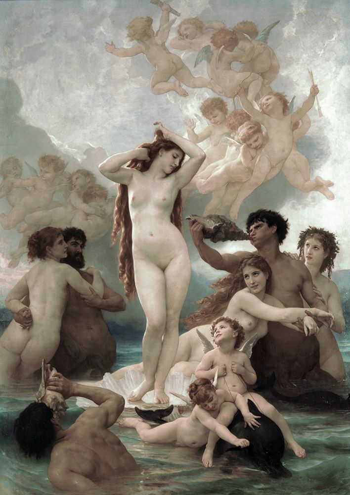 The Birth of Venus art print by William-Adolphe Bouguereau for $57.95 CAD
