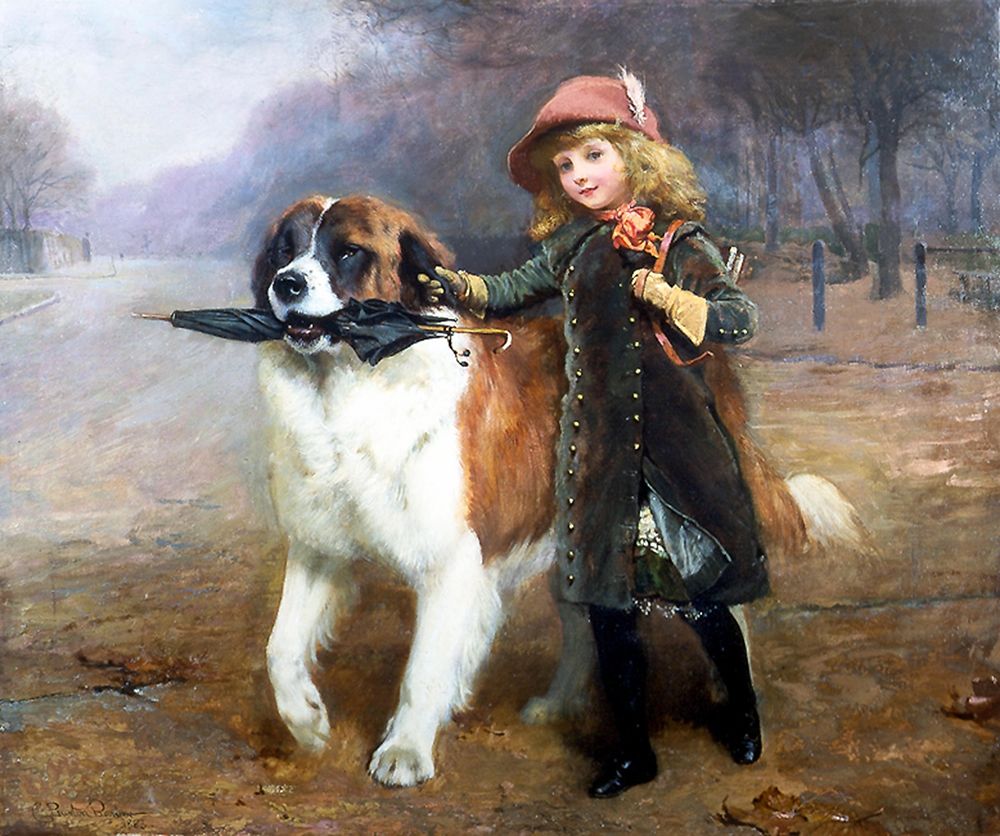 Off to School art print by Charles Burton Barber for $57.95 CAD