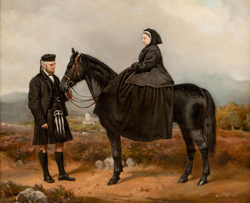 Queen Victoria with John Brown art print by Charles Burton Barber for $57.95 CAD