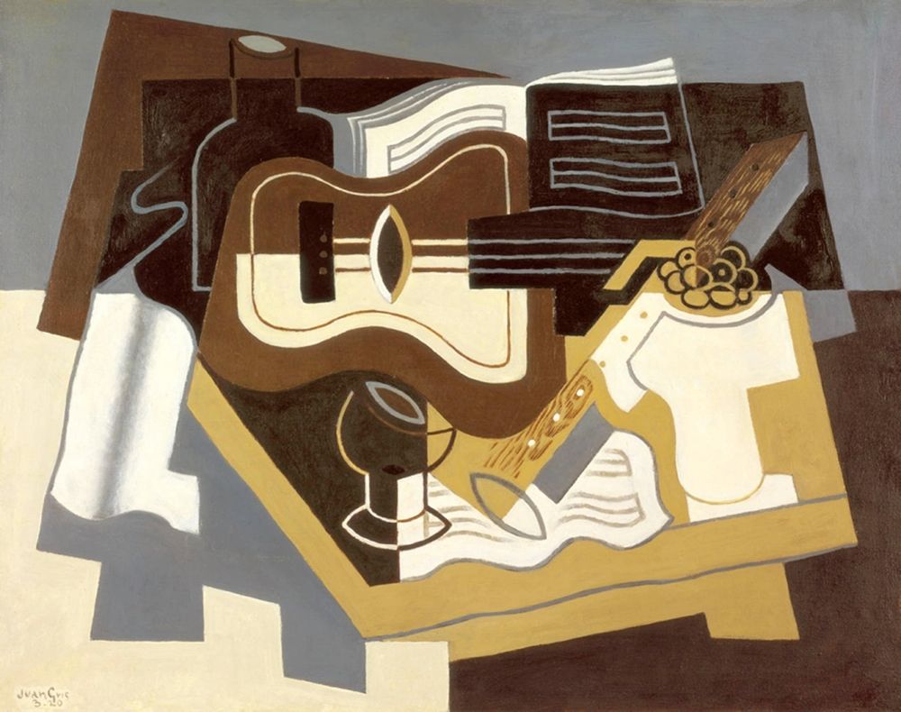 Guitar with Clarinet art print by Juan Gris for $57.95 CAD