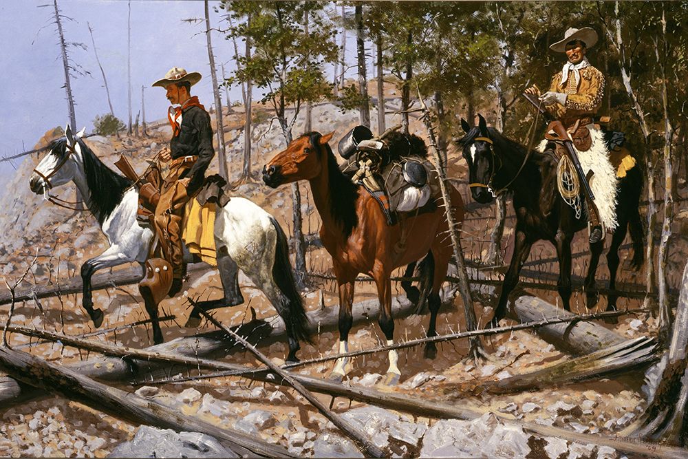 Prospecting for Cattle Range art print by Frederic Remington for $57.95 CAD