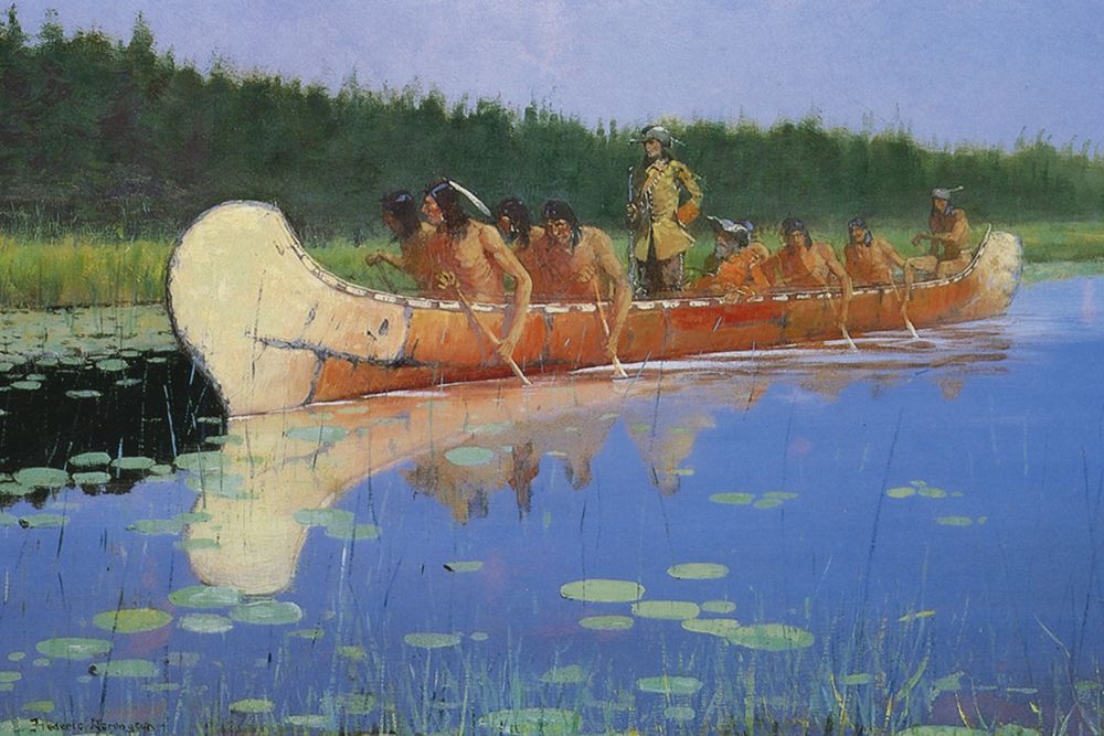 Radisson and Groseilliers art print by Frederic Remington for $57.95 CAD