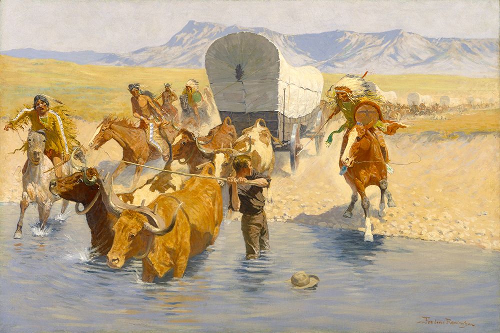 The Emigrants art print by Frederic Remington for $57.95 CAD