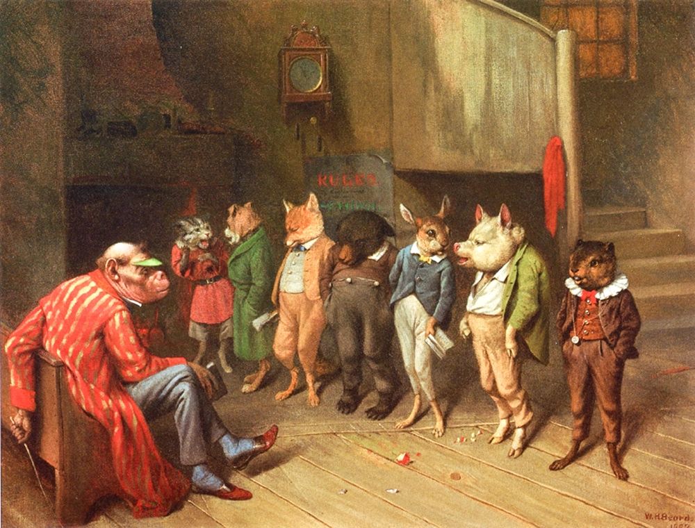 School Rules art print by William Holbrook Beard for $57.95 CAD