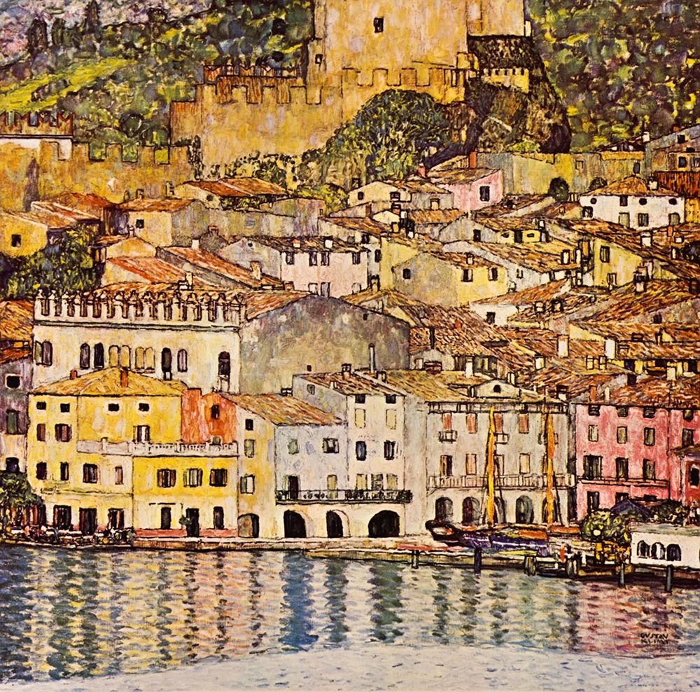 Malcesine On Lake Garda 1913 art print by Gustav Klimt for $57.95 CAD