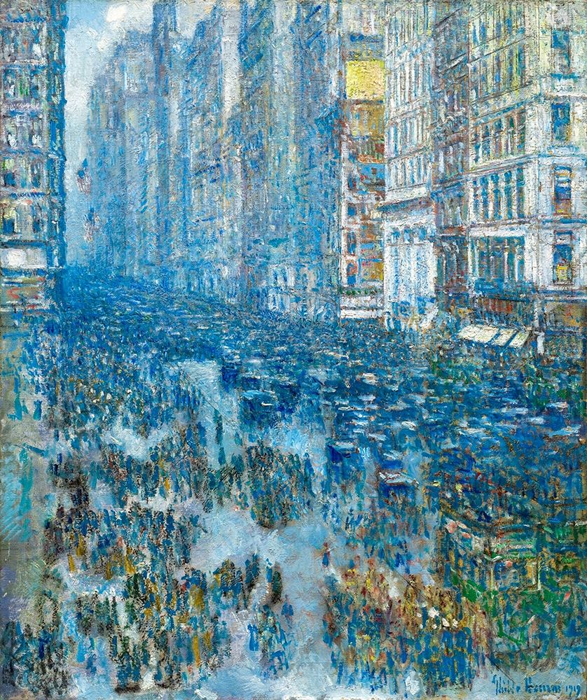 Fifth Avenue, 1919 art print by Childe Hassam for $57.95 CAD