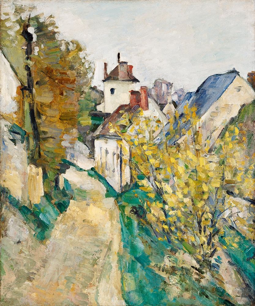 The House of Dr. Gachet in Auvers-sur-Oise art print by Paul Cezanne for $57.95 CAD