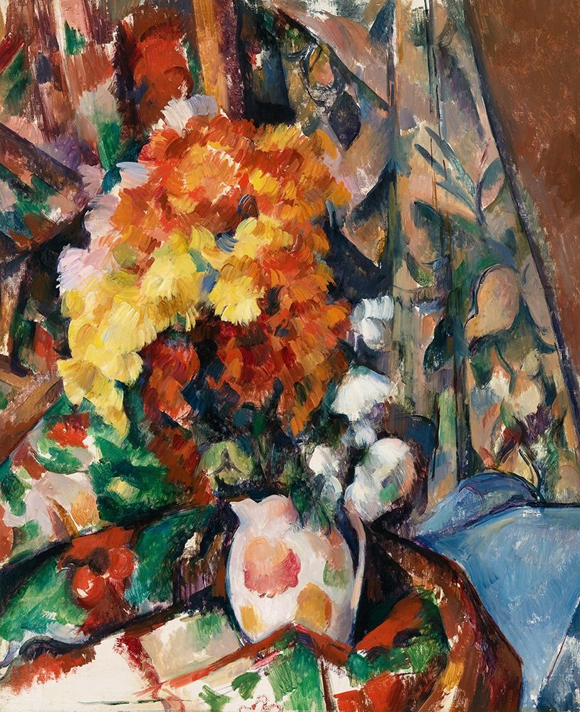 The Flowered Vase art print by Paul Cezanne for $57.95 CAD