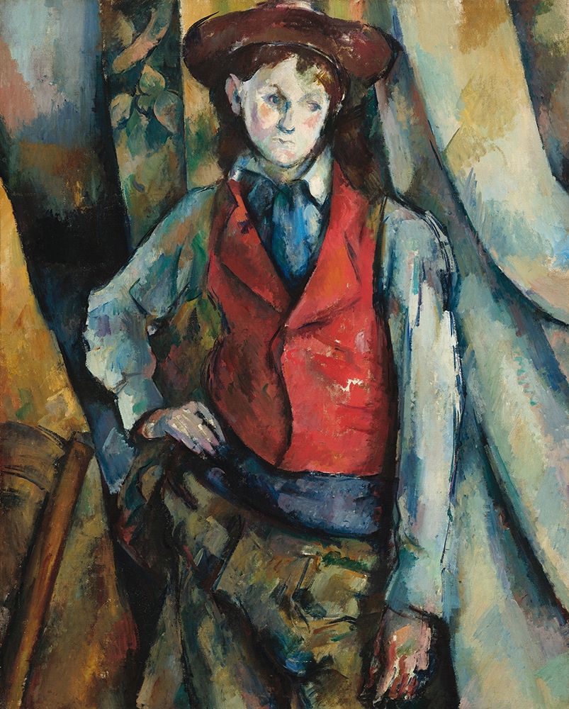 Boy in a Red Waistcoat art print by Paul Cezanne for $57.95 CAD